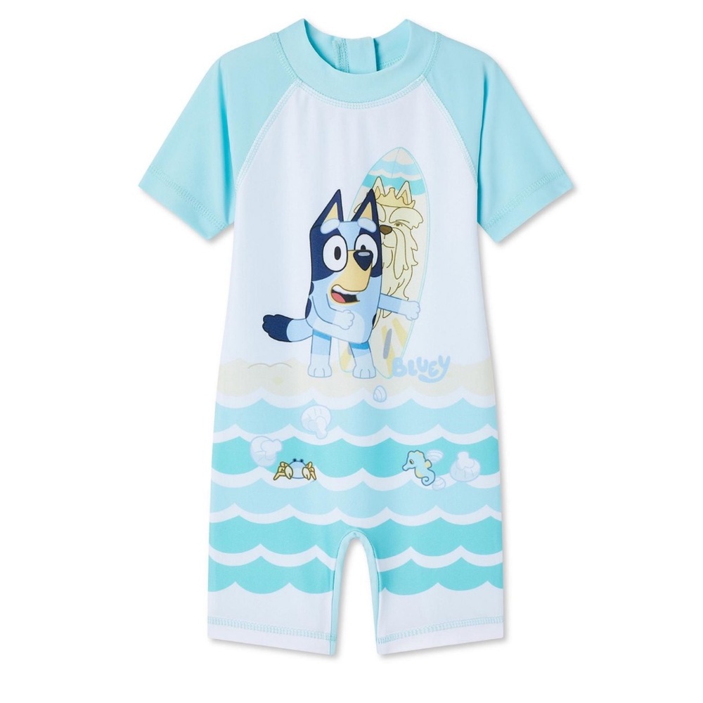 NWT Bluey Baby Boys' Rash Guard 1-Piece 3-6 months